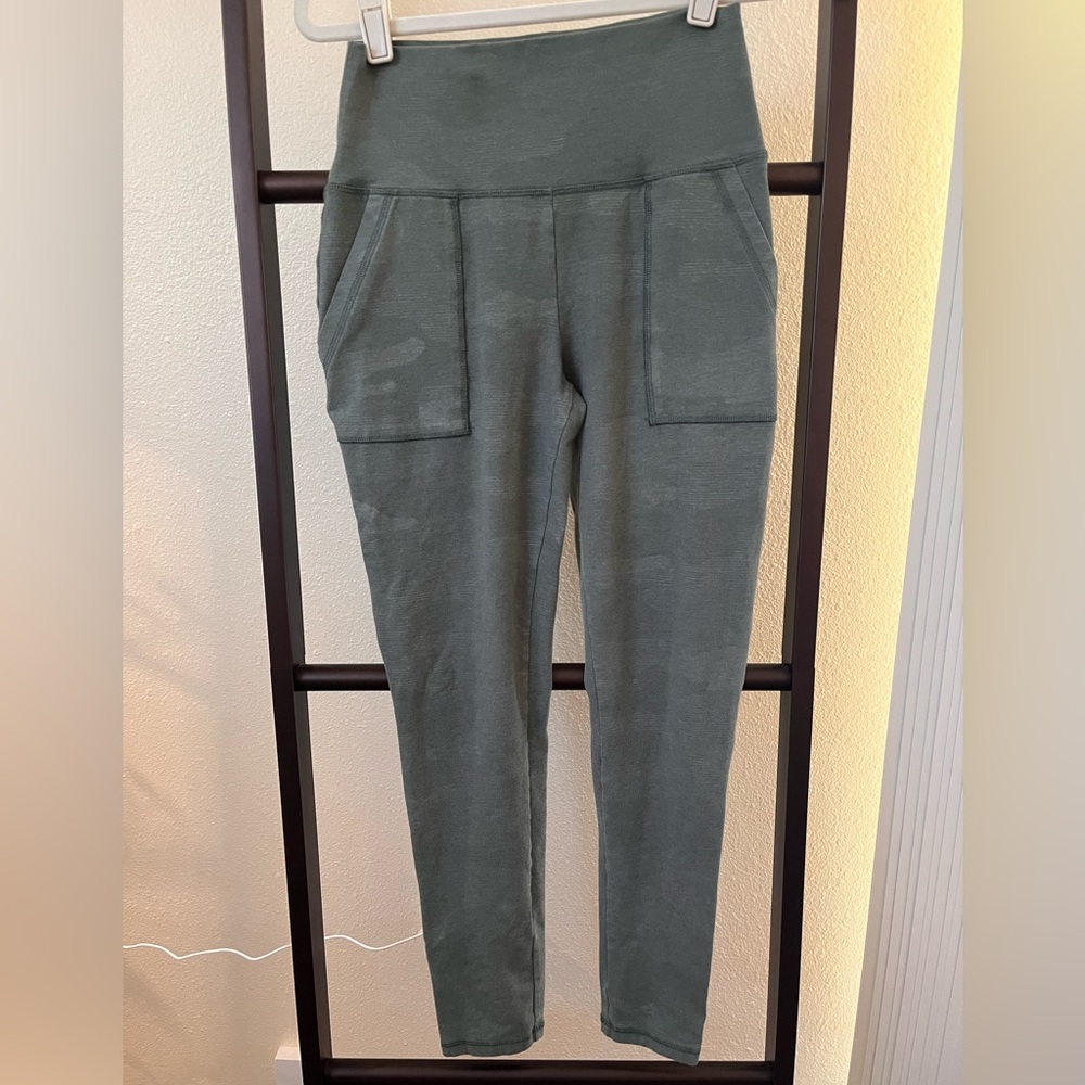 aerie offline Olive Green High-Rise Leggings with Pockets